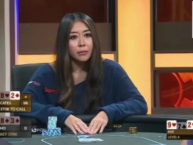 德州扑克游戏：牌局分析：Maria Ho在黄金游戏单挑对抗赛中对Jungleman的超级诈唬【EV扑克】