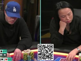 德州扑克游戏:曾玲琳在高额桌18万底池超长思考11分20秒,是过分还是合理?【EV扑克】