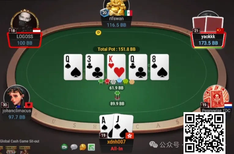 牌局分析：绝命超池bluff