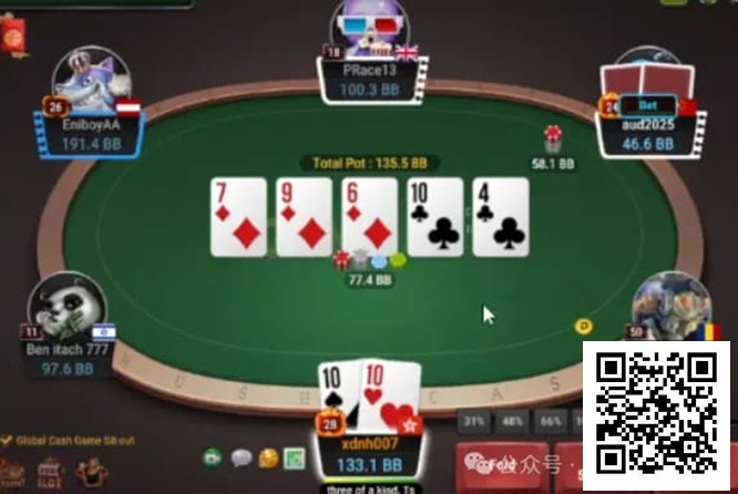 牌局分析：高难度3bet多人池