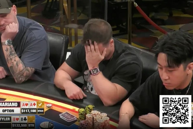 德州扑克游戏：仅凭一手88死扛Mariano三枪重注？头太铁了！【EV扑克】