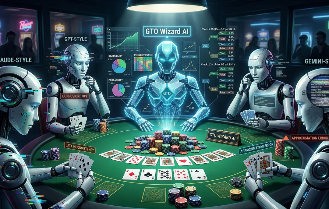 大模型集体扑克“翻车”：GTO Wizard一穿二十，人类玩家暂时安全