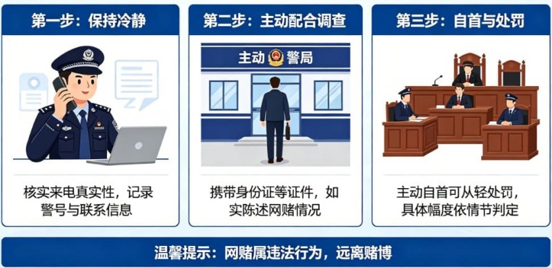 德州扑克技巧：网赌被警察打电话要求配合调查怎么办？自首能否从轻处罚全面解析