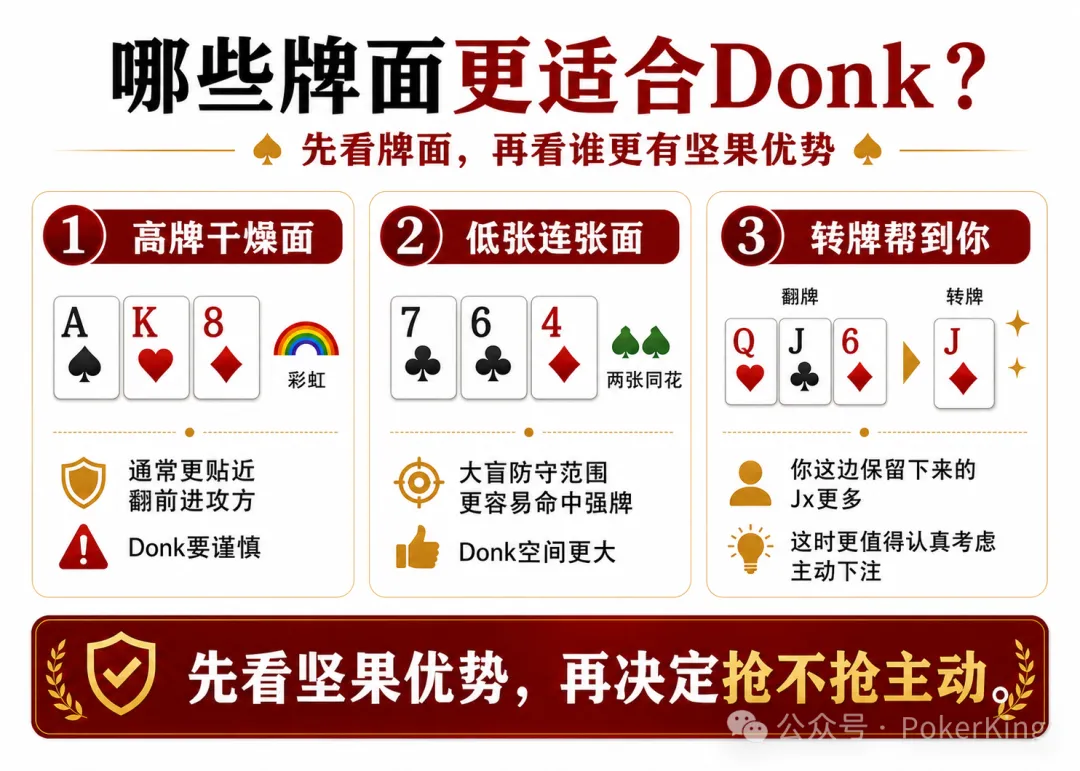 Donk-Bet什么时候能用？OOP不是只能过牌