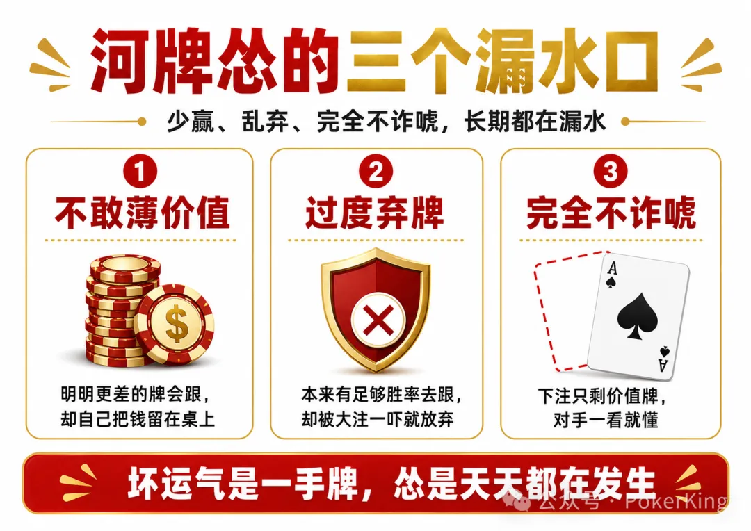 河牌“怂了”:你明明看见了价值,却没敢下注