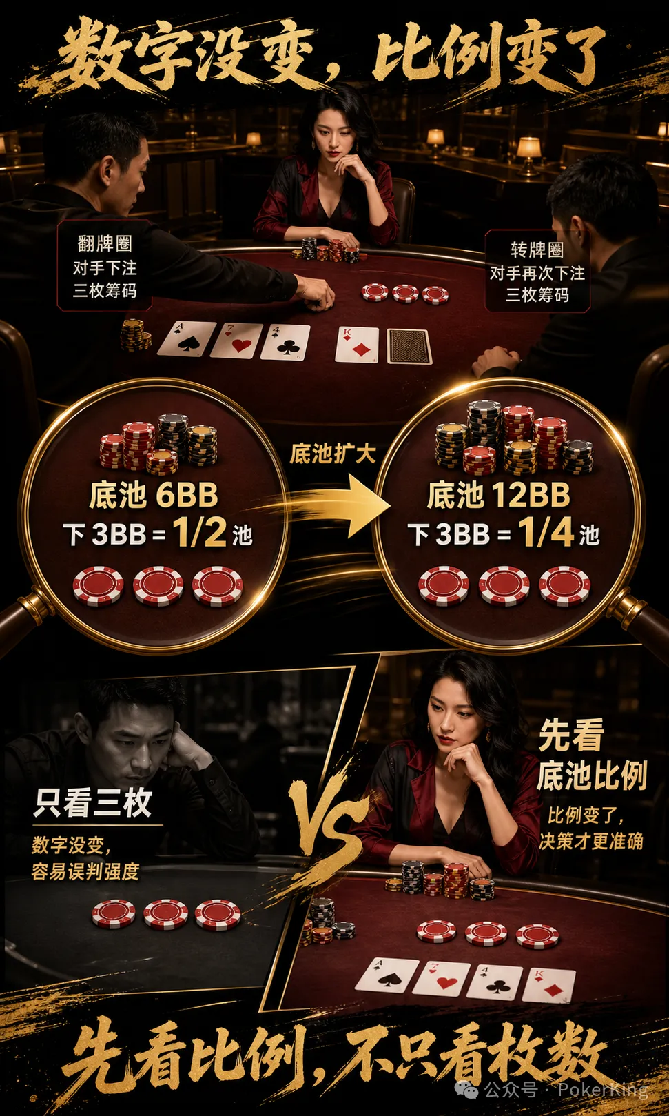 翻牌转牌同一个数，是“稳”还是“弱”？先查局面变没变